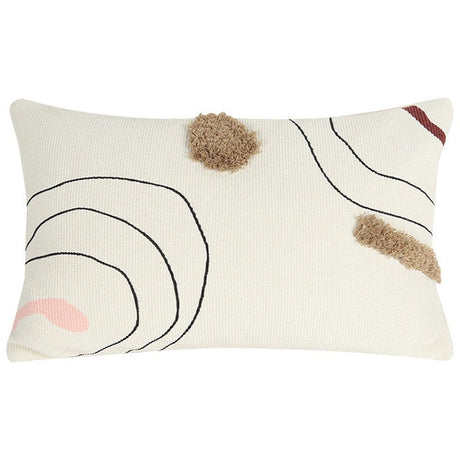 Epsilon Abstract Embroidered Pillow Cover