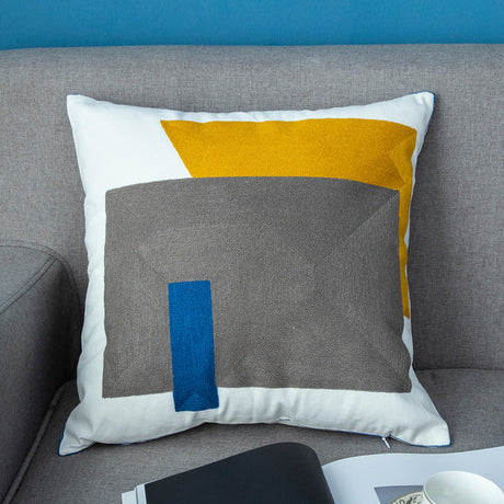 Square by  Square Abstract Pillow Cover