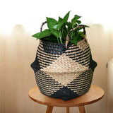 Pampas Foldable Seagrass Basket with Handles