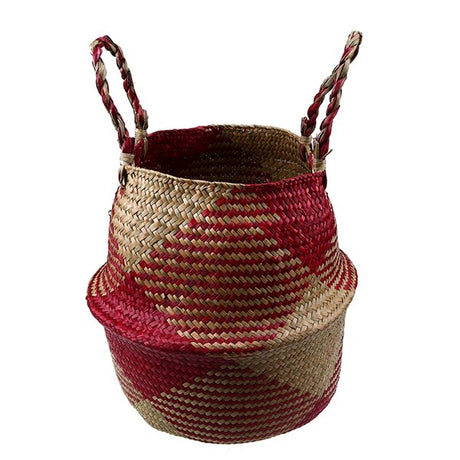 Pampas Foldable Seagrass Basket with Handles
