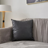 Masie Faux Leather Pillow Covers