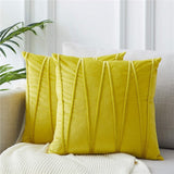 Bisou Velvet Striped Pillow Cover