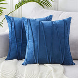 Bisou Velvet Striped Pillow Cover