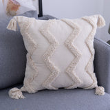 Saffron Tassel Pillow Cover