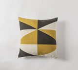 Geometry in Yellow Pillow Covers