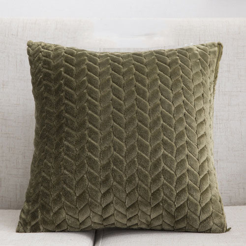 Chevron Solid Velvet Pillow Cover