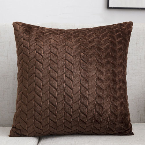 Chevron Solid Velvet Pillow Cover