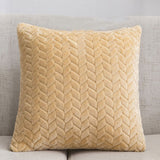 Chevron Solid Velvet Pillow Cover