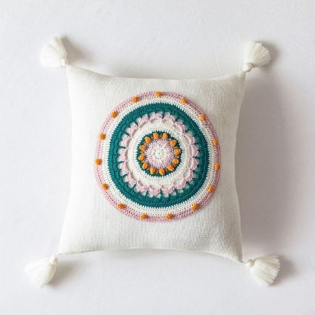 The Crochet Mandala Pillow Cover