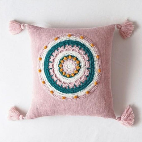 The Crochet Mandala Pillow Cover