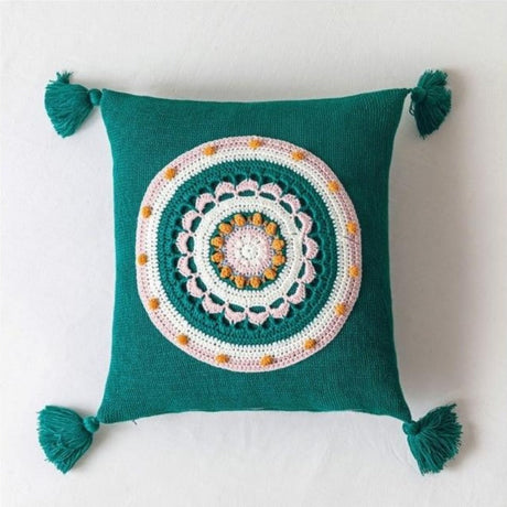 The Crochet Mandala Pillow Cover