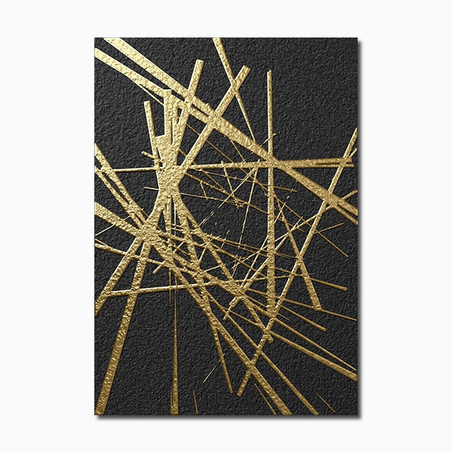 Gia Golden Twig Canvas Prints