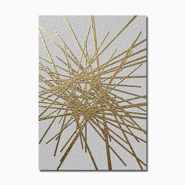 Gia Golden Twig Canvas Prints