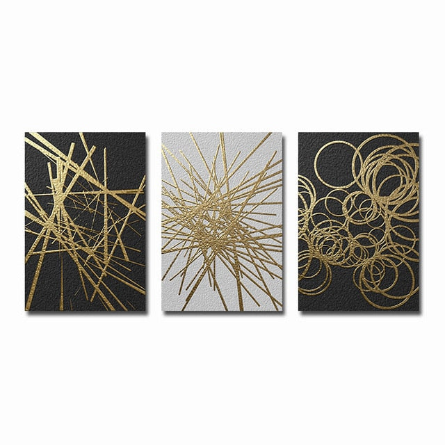 Gia Golden Twig Canvas Prints