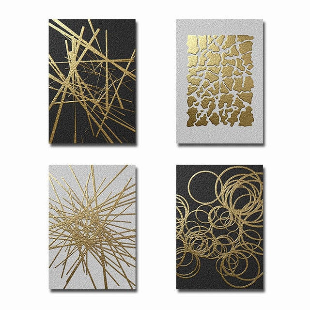 Gia Golden Twig Canvas Prints