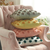 The Polka Poms Pillow Cover