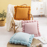 Chrissy Pom Pom Pillow Cover