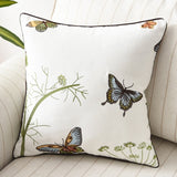 Papillon Embroidered Pillow Covers