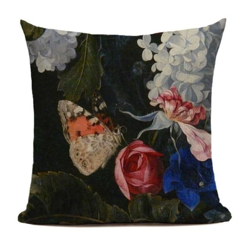 The Dark Romance Floral Pillow Cover Collection