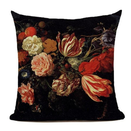 The Dark Romance Floral Pillow Cover Collection