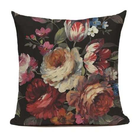 The Dark Romance Floral Pillow Cover Collection