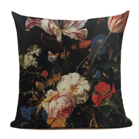 The Dark Romance Floral Pillow Cover Collection