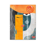 Faces I Geometric Canvas Print