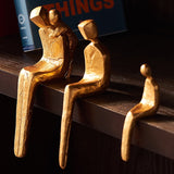 Golden Family Statue Set