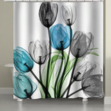 Positivity Flower Shower Curtains