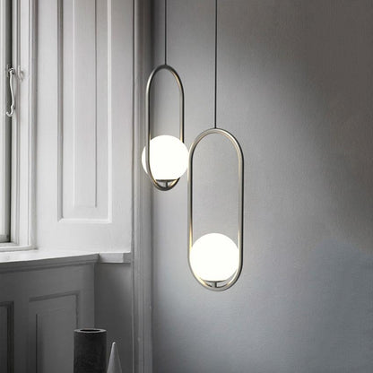 Yuan - Nordic Led Glass Ball Pendant Light