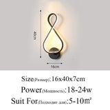 Twisted LED Wall Lamp