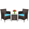 3 Piece Rattan Wicker Furniture Set