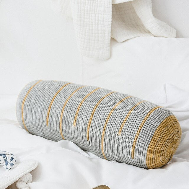 Nicolai Knitted Roll Pillow