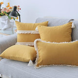 The Boho Fringe + Tassel Pillow Cover Collection