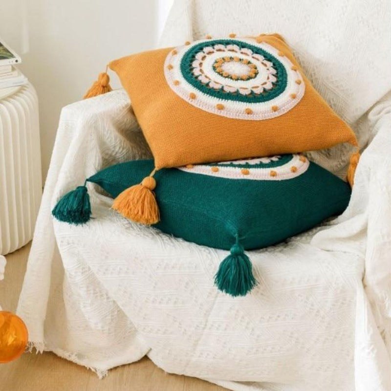 The Crochet Mandala Pillow Cover