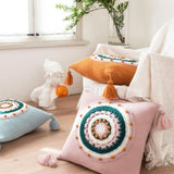 The Crochet Mandala Pillow Cover