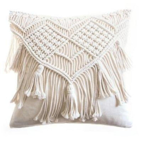 The Boho Romance Macramé Pillow Cover Collection