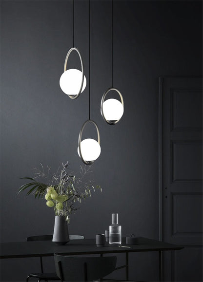 Yuan - Nordic Led Glass Ball Pendant Light