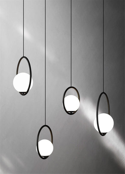 Yuan - Nordic Led Glass Ball Pendant Light