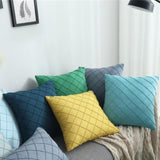 The Pin-Tucked Trellis Pillow Cover