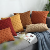 The Pin-Tucked Trellis Pillow Cover