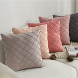 The Pin-Tucked Trellis Pillow Cover