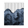 Mountains in Blue Shower Curtains