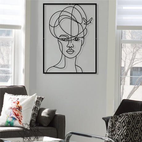 The Woman in Metal II - Wall Hanging