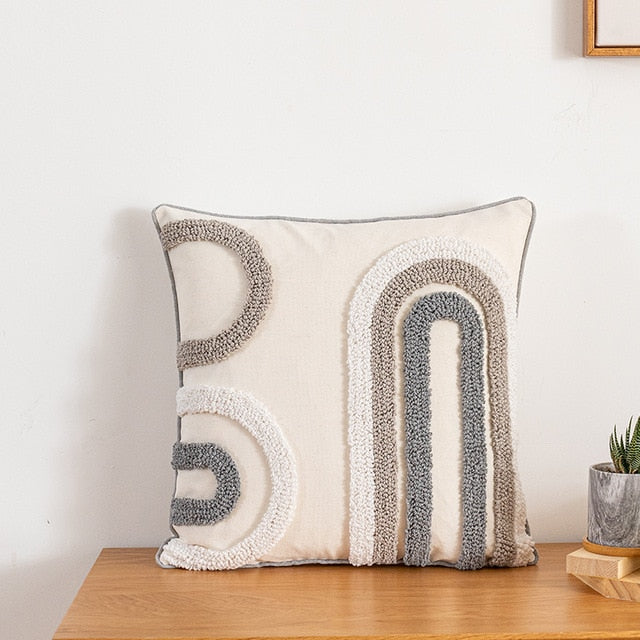 Nala Neutral Abstract Pillow Covers