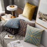 The Gilded Luxury Geo Velvet Pillow Cover Collection