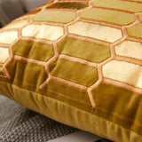 The Gilded Luxury Geo Velvet Pillow Cover Collection