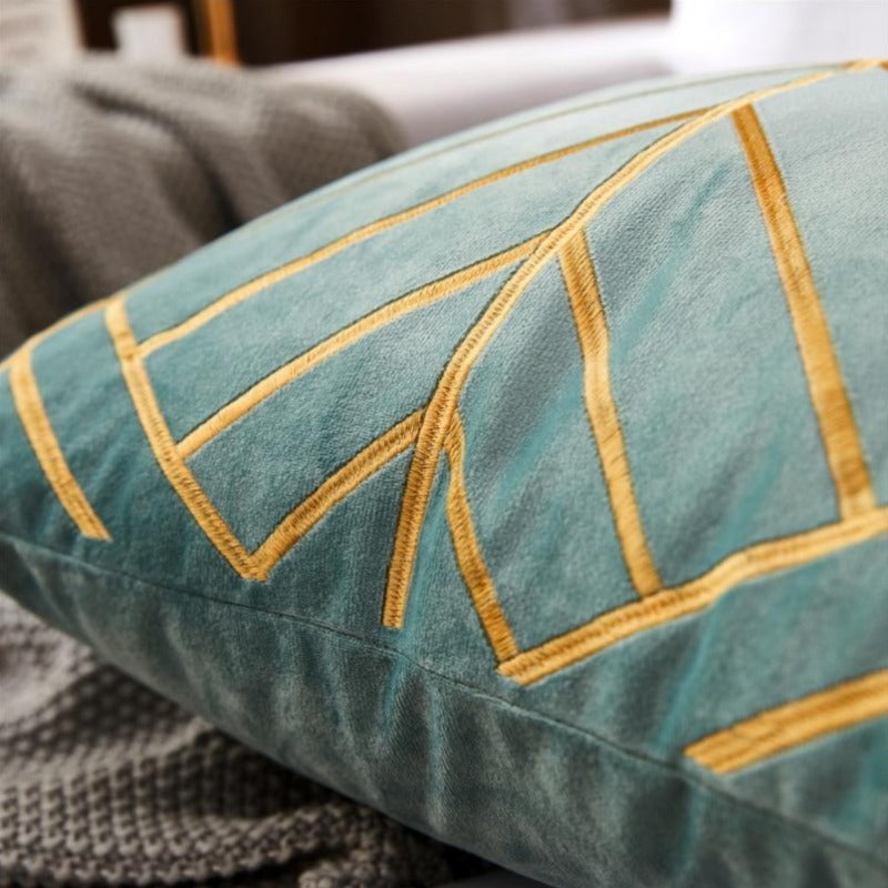 The Gilded Luxury Geo Velvet Pillow Cover Collection