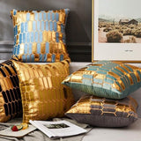 The Gilded Luxury Geo Velvet Pillow Cover Collection