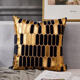 The Gilded Luxury Geo Velvet Pillow Cover Collection